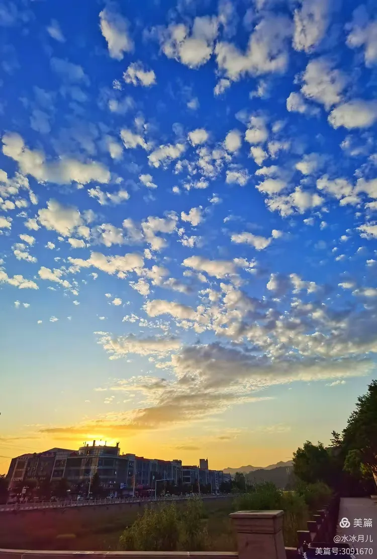 夏日傍晚景色
